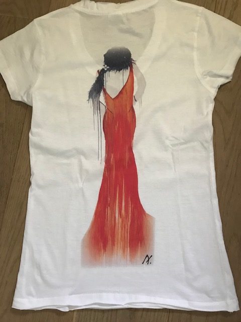 T-shirt Woman in Red 1